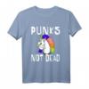 Punks Not Dead Punk Rock Einhorn T-Shirt – Lustiges Geschenk für Punk Musik Fans, Geburtstags- und Weihnachtsgeschenk für Punk- und Einhorn-Liebhaber