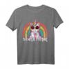 Lustiges Death Metal Rockmusik Design mit Einhorn Regenbogen T-Shirt – Buntes Statement für Metal- und Rock-Fans, Geschenk für Musiker & Freunde