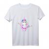 Lustiges Einhorn beim Ski fahren T-Shirt für Mädchen - Cooles Wintermotiv für kleine und große Kinder