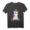 Einhorn Kinder T-Shirt mit buntem Haar - Lustiges Design für Einhorn Fans & Kindergeburtstag Geschenk