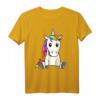 Einhorn Kinder T-Shirt mit buntem Haar - Lustiges Design für Einhorn Fans & Kindergeburtstag Geschenk