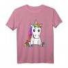 Einhorn Kinder T-Shirt mit buntem Haar - Lustiges Design für Einhorn Fans & Kindergeburtstag Geschenk