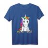 Einhorn Kinder T-Shirt mit buntem Haar - Lustiges Design für Einhorn Fans & Kindergeburtstag Geschenk