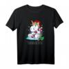 Einhorn Schneemann Snownicorn Weihnachtsgeschenke T-Shirt – Lustiges Weihnachtsmotiv für Kinder und Einhorn Fans
