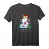 Einhorn Schneemann Snownicorn Weihnachtsgeschenke T-Shirt – Lustiges Weihnachtsmotiv für Kinder und Einhorn Fans
