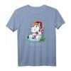 Einhorn Schneemann Snownicorn Weihnachtsgeschenke T-Shirt – Lustiges Weihnachtsmotiv für Kinder und Einhorn Fans