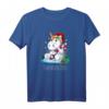 Einhorn Schneemann Snownicorn Weihnachtsgeschenke T-Shirt – Lustiges Weihnachtsmotiv für Kinder und Einhorn Fans