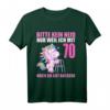 Bitte kein Neid gut aussehe 70. Geburtstag T-Shirt - Lustiges Einhorn Geschenk für 70 Jahre alte Männer & Frauen