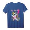 Kinder 7. Geburtstagsshirt mit Einhorn Design - Buntes Unicorn Party T-Shirt für Mädchen, Rainbow Dabbing Unicorn, Geschenk für kleine Geburtstagsfeen