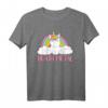 Heavy Metal Einhorn T-Shirt - Süßes Death Metal Unicorn mit Regenbogen für Fans von Rock, Punk und Festivals, perfektes Geschenk für Heavy Metal Enthusiasten