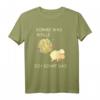 Lustiges Stricken Spruch T-Shirt: 'Komme was WOLLE, ich Schaf das' für Woll- und Handarbeitsliebhaber