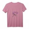 Damen T-Shirt mit Libellen und Engel-Motiv – V-Ausschnitt, Erinnerung und Trost Geschenk für Trauernde