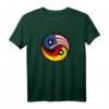 Deutschland & USA - Deutsch-Amerikanische Flagge Fahne T-Shirt für Doppelstaatsbürger, interkulturelle Partnerschaften und multikulturelle Familien