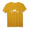 Englische Bulldogge Puls T-Shirt - Klassisch geschnittenes Hundemotiv für Bulldoggen-Liebhaber, perfekt als Geschenk für Hundebesitzer