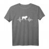 Englische Bulldogge Puls T-Shirt - Klassisch geschnittenes Hundemotiv für Bulldoggen-Liebhaber, perfekt als Geschenk für Hundebesitzer