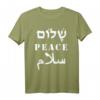 Englisch Arabisch Hebräisch Shalom Frieden T-Shirt – Interkulturelles Geschenk für Familie, Freunde & Feiertage