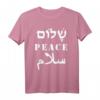Englisch Arabisch Hebräisch Shalom Frieden T-Shirt – Interkulturelles Geschenk für Familie, Freunde & Feiertage