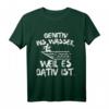 Lustiges Deutsch Lehrer T-Shirt Genitiv Ins Wasser Weil Es Dativ Ist – Perfektes Geschenk für Lehrer, Professoren & Pädagogen zu Weihnachten & Geburtstag