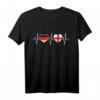 Deutschland und England Flaggen T-Shirt – Doppelte Staatsbürgerschaft, Reise- oder Geschenkidee für Deutsch-Engländer