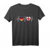 Deutschland und England Flaggen T-Shirt – Doppelte Staatsbürgerschaft, Reise- oder Geschenkidee für Deutsch-Engländer