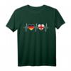 Deutschland und England Flaggen T-Shirt – Doppelte Staatsbürgerschaft, Reise- oder Geschenkidee für Deutsch-Engländer