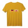 Deutschland und England Flaggen T-Shirt – Doppelte Staatsbürgerschaft, Reise- oder Geschenkidee für Deutsch-Engländer