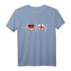 Deutschland und England Flaggen T-Shirt – Doppelte Staatsbürgerschaft, Reise- oder Geschenkidee für Deutsch-Engländer