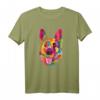 Buntes Pop-Art Deutscher Schäferhund-Porträt T-Shirt - Farbiges Tierdesign für Schäferhundliebhaber, Hunde Fans & Tierfreunde