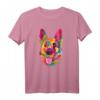 Buntes Pop-Art Deutscher Schäferhund-Porträt T-Shirt - Farbiges Tierdesign für Schäferhundliebhaber, Hunde Fans & Tierfreunde