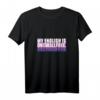 Damen MY ENGLISH IS ONEWALLFREE T-Shirt mit V-Ausschnitt - Lustiges Denglisch Englisch Lehrer Sprüche Geschenk für Lehrer mit Humor
