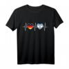 Deutschland und Argentinien Doppelstaatsbürgerschaft T-Shirt mit Flaggen und Herzdesign – Stolz auf doppelte Herkunft