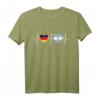 Deutschland und Argentinien Doppelstaatsbürgerschaft T-Shirt mit Flaggen und Herzdesign – Stolz auf doppelte Herkunft