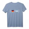 Deutschland und Argentinien Doppelstaatsbürgerschaft T-Shirt mit Flaggen und Herzdesign – Stolz auf doppelte Herkunft