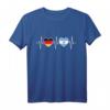 Deutschland und Argentinien Doppelstaatsbürgerschaft T-Shirt mit Flaggen und Herzdesign – Stolz auf doppelte Herkunft