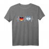 Deutschland und Argentinien Doppelstaatsbürgerschaft T-Shirt mit Flaggen und Herzdesign – Stolz auf doppelte Herkunft