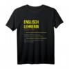 Lustiges Englisch Lehrer Lehrerinnen T-Shirt - Originelles Geschenk für Schule, Studium, Muttertag, Vatertag & Kollegen