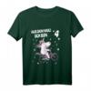 Kinder Geburtstag T-Shirt für Mädchen 4 Jahre mit Einhorn und Fahrrad - Perfektes Geschenk & Party-Outfit für kleine Prinzessinnen