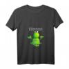 Damen Ohmmm Yoga Frosch T-Shirt mit V-Ausschnitt - Lustiges Comic-Design für Entspannung, Freude & Geschenkideen zu Weihnachten & Geburtstag