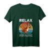 Damen Vintage Eichhörnchen T-Shirt mit V-Ausschnitt – Entspann dich, wir sind alle verrückt, perfektes Geschenk für Tierliebhaber, Freunde & Familie