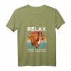 Damen Vintage Eichhörnchen T-Shirt mit V-Ausschnitt – Entspann dich, wir sind alle verrückt, perfektes Geschenk für Tierliebhaber, Freunde & Familie