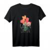 Garten Chefin T-Shirt mit Handgemalten Tulpen – Stylisches Damen-Shirt für Gartenliebhaberinnen und leidenschaftliche Gärtnerinnen