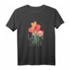 Garten Chefin T-Shirt mit Handgemalten Tulpen – Stylisches Damen-Shirt für Gartenliebhaberinnen und leidenschaftliche Gärtnerinnen
