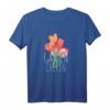 Garten Chefin T-Shirt mit Handgemalten Tulpen – Stylisches Damen-Shirt für Gartenliebhaberinnen und leidenschaftliche Gärtnerinnen