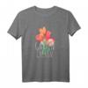 Garten Chefin T-Shirt mit Handgemalten Tulpen – Stylisches Damen-Shirt für Gartenliebhaberinnen und leidenschaftliche Gärtnerinnen