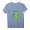 Ohmmm Yoga Frosch T-Shirt - Lustiges Comic Style Tiermotiv für Meditation, Entspannung & als Geschenk für Kinder & Erwachsene