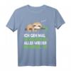 Faultier Nachthemd Schlafshirt Pyjama - Witziges Geschenk für Nachteulen, Langschläfer, Morgenmuffel und Schlafliebhaber für Damen und Herren