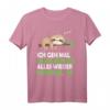 Faultier Nachthemd Schlafshirt Pyjama - Witziges Geschenk für Nachteulen, Langschläfer, Morgenmuffel und Schlafliebhaber für Damen und Herren