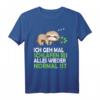 Faultier Nachthemd Schlafshirt Pyjama - Witziges Geschenk für Nachteulen, Langschläfer, Morgenmuffel und Schlafliebhaber für Damen und Herren