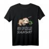 Faultier Nachthemd Schlafshirt Pyjama Geschenk - Lustiges Langarmshirt für Damen und Herren, perfekte Geschenkidee für Nachteulen, Morgenmuffel und Schlafliebhaber