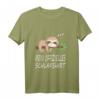 Faultier Nachthemd Schlafshirt Pyjama Geschenk - Lustiges Langarmshirt für Damen und Herren, perfekte Geschenkidee für Nachteulen, Morgenmuffel und Schlafliebhaber